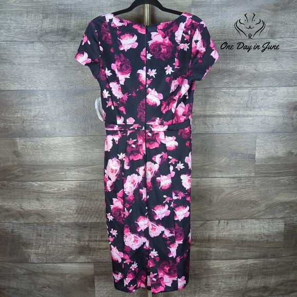 Eva Mendes Cap Sleeve Midi Dress Size 8 - Picture 2 of 7